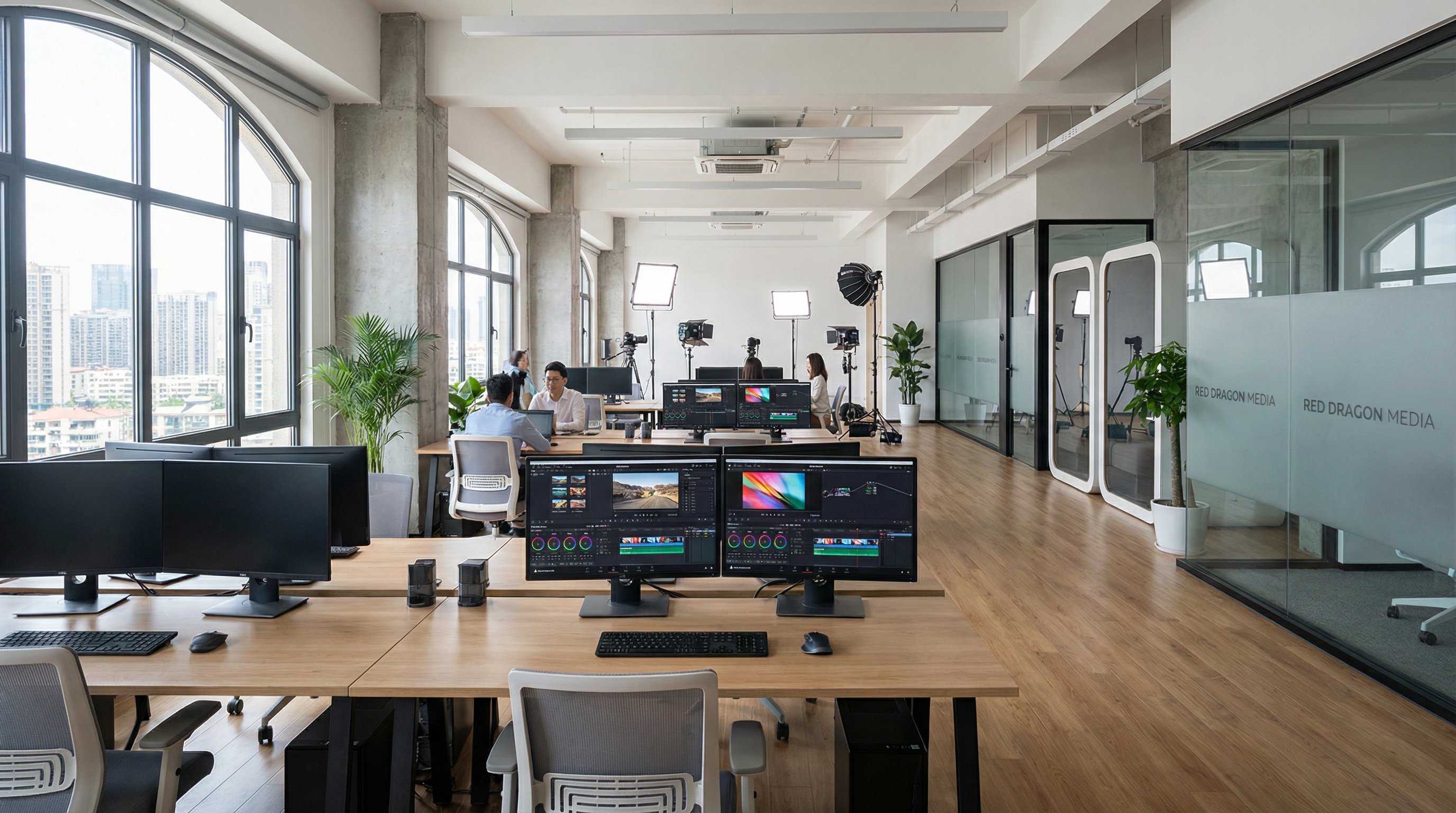 星空传媒公司办公室